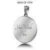 Son and Dad Through Thick and Thin - Silver Finished Circle Necklace (Father / Son) - podprintz.com