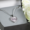DADDY'S LITTLE GIRL GOLD OR SILVER FINISHED HEART SHAPED NECKLACE OR BANGLE BRACELET, PURPLE ON TRANSPARENT (EO) - podprintz.com