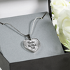 ROCKIN' THE SPOILED, WIFE LIFE - SILVER AND GOLD FINISHED HEART SHAPED BANGLE BRACELET AND NECKLACE (BLACK TEXT ON TRANSPARENT) EO - podprintz.com