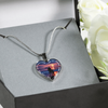 My Daughter, You are Amazing, Silver or Gold Finished Heart Shaped Necklace (Full Moon Beach Edition) - podprintz.com