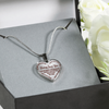 Daddy Loves You Father/Daughter Silver or Gold Finished Necklace or Bangle Bracelet Dark (Red on Transparent) - podprintz.com