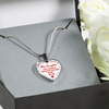 I DON'T HAVE A STEPDAUGHTER, BORN BEFORE I MET HER, SILVER OR GOLD FINISHED HEART SHAPED NECKLACE (RED ON WHITE) - podprintz.com