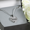 I don't have a Stepdaughter, Silver or Gold Finished Heart Shaped Necklace (Black on Transparent) - podprintz.com