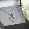 ROCKIN' THE SPOILED, WIFE LIFE - SILVER AND GOLD FINISHED HEART SHAPED NECKLACE (BLACK TEXT ON TRANSPARENT) - podprintz.com
