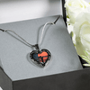 My Daughter, You are Amazing, Silver or Gold Finished Heart Shaped Necklace (Ocean Deck Sunset Edition) - podprintz.com
