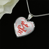 ROCKIN' THE SPOILED, WIFE LIFE - SILVER AND GOLD FINISHED HEART SHAPED BANGLE BRACELET AND NECKLACE (RED TEXT ON TRANSPARENT) EO - podprintz.com