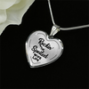 ROCKIN' THE SPOILED, WIFE LIFE - SILVER AND GOLD FINISHED HEART SHAPED NECKLACE (BLACK TEXT ON TRANSPARENT) - podprintz.com