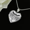 MY DAUGHTER YOU ARE PRECIOUS, SUNSHINE, JOY LOVE MOM - SILVER AND GOLD FINISHED HEART SHAPED NECKLACE AND BANGLE BRACELET (BLACK ON TRANSPARENT) EO - podprintz.com