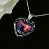 My Daughter, You are Amazing, Silver or Gold Finished Heart Shaped Necklace (Beach Deck Edition) - podprintz.com