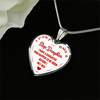 I DON'T HAVE A STEPDAUGHTER, BORN BEFORE I MET HER, SILVER OR GOLD FINISHED HEART SHAPED NECKLACE (RED ON WHITE) - podprintz.com