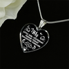 MY LITTLE GIRL YESTERDAY - FRIEND TODAY - DAUGHTER FOREVER - SILVER HEART NECKLACE - podprintz.com