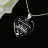 I DON'T HAVE A STEPDAUGHTER, SILVER OR GOLD FINISHED HEART SHAPED NECKLACE (WHITE ON BLACK) - podprintz.com