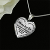 MY DAUGHTER - MOMMY LOVES YOU - SILVER FINISHED HEART NECKLACE (BLACK ON TRANSPARENT) - podprintz.com