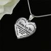 Daddy Loves You Father/Daughter Necklace Black on Transparent - podprintz.com
