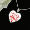 I DON'T HAVE A STEPDAUGHTER, SILVER OR GOLD FINISHED HEART SHAPED NECKLACE (RED ON WHITE) - podprintz.com