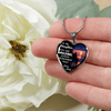 My Daughter, You are Amazing - Silver Finished Heart Necklace (Sunset Beach) - podprintz.com