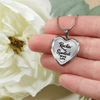 ROCKIN' THE SPOILED, WIFE LIFE - SILVER AND GOLD FINISHED HEART SHAPED NECKLACE (BLACK TEXT ON TRANSPARENT) - podprintz.com