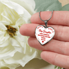 I DON'T HAVE A STEPDAUGHTER, BORN BEFORE I MET HER, SILVER OR GOLD FINISHED HEART SHAPED NECKLACE (RED ON WHITE) - podprintz.com