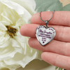 I DON'T HAVE A STEPDAUGHTER, BORN BEFORE I MET HER, SILVER OR GOLD FINISHED HEART SHAPED NECKLACE AND BANGLE BRACELET (PURPLE ON TRANSPARENT) EO - podprintz.com