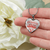 I DON'T HAVE A STEPDAUGHTER, SILVER OR GOLD FINISHED HEART SHAPED NECKLACE (RED ON TRANSPARENT) - podprintz.com