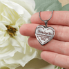 Daddy Loves You Father/Daughter Silver or Gold Finished Necklace or Bangle Bracelet Dark (Red on Transparent) - podprintz.com