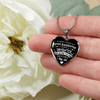 I DON'T HAVE A STEPDAUGHTER, SILVER OR GOLD FINISHED HEART SHAPED NECKLACE (WHITE ON BLACK) - podprintz.com