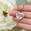 I DON'T HAVE A STEPDAUGHTER, BORN BEFORE I MET HER, SILVER OR GOLD FINISHED HEART SHAPED NECKLACE (RED ON TRANSPARENT) - podprintz.com
