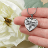 I DON'T HAVE A STEPDAUGHTER, BORN BEFORE I MET HER, SILVER OR GOLD FINISHED HEART SHAPED NECKLACE (BLACK ON TRANSPARENT) - podprintz.com