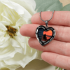 My Daughter, You are Amazing, Silver or Gold Finished Heart Shaped Necklace (Pink Sunset Deck Edition) EO - podprintz.com