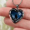 My Daughter, You are Amazing, Silver or Gold Finished Heart Shaped Necklace (Moon & Stars Edition) - podprintz.com