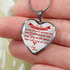 MY DAUGHTER YOU ARE PRECIOUS, SUNSHINE, JOY LOVE MOM - SILVER AND GOLD FINISHED HEART SHAPED NECKLACE AND BANGLE BRACELET (RED ON TRANSPARENT) EO - podprintz.com