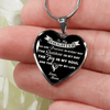 MY DAUGHTER YOU ARE PRECIOUS, SUNSHINE, JOY LOVE MOM - SILVER AND GOLD FINISHED HEART SHAPED NECKLACE (WHITE ON BLACK) - podprintz.com