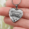 I don't have a Stepdaughter, Silver or Gold Finished Heart Shaped Necklace (Black on Transparent) - podprintz.com