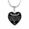 MY DAUGHTER YOU ARE PRECIOUS, SUNSHINE, JOY LOVE MOM - SILVER AND GOLD FINISHED HEART SHAPED NECKLACE (WHITE ON BLACK) - podprintz.com