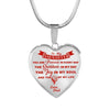 MY DAUGHTER YOU ARE PRECIOUS, SUNSHINE, JOY LOVE DAD - SILVER AND GOLD FINISHED HEART SHAPED NECKLACE AND BANGLE BRACELET (RED ON TRANSPARENT) EO - podprintz.com