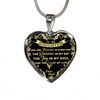 My Daughter, You are Precious (Yellow on Black) - Silver Finished Heart Bangle Bracelet - podprintz.com