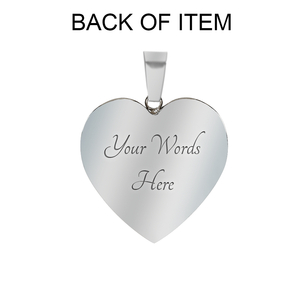 I DON'T HAVE A STEPDAUGHTER, SILVER OR GOLD FINISHED HEART SHAPED NECKLACE AND BANGLE BRACELET (BLACK ON TRANSPARENT) EO - podprintz.com