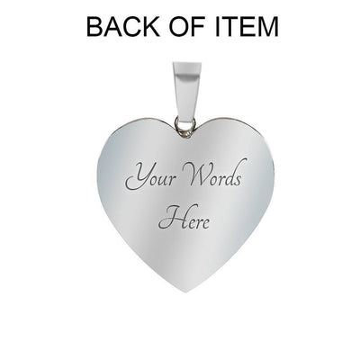Daddy Loves You Father/Daughter Necklace Purple w/ White Text - podprintz.com
