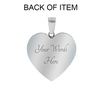 I DON'T HAVE A STEPDAUGHTER, SILVER OR GOLD FINISHED HEART SHAPED NECKLACE AND BANGLE BRACELET (WHITE ON RED) EO - podprintz.com