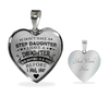 I DON'T HAVE A STEPDAUGHTER, SILVER OR GOLD FINISHED HEART SHAPED NECKLACE AND BANGLE BRACELET (BLACK ON TRANSPARENT) EO - podprintz.com