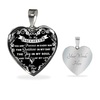 My Daughter, You are Precious (White on Black) - Silver Finished Heart Bangle Bracelet - podprintz.com