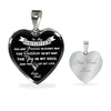 MY DAUGHTER YOU ARE PRECIOUS, SUNSHINE, JOY LOVE DAD - SILVER AND GOLD FINISHED HEART SHAPED NECKLACE AND BANGLE BRACELET (WHITE ON BLACK) EO - podprintz.com