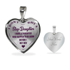 I DON'T HAVE A STEPDAUGHTER, BORN BEFORE I MET HER, SILVER OR GOLD FINISHED HEART SHAPED NECKLACE AND BANGLE BRACELET (PURPLE ON TRANSPARENT) EO - podprintz.com