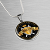 Son and Dad Through Thick and Thin - Silver Finished Circle Necklace (Father / Son) - podprintz.com