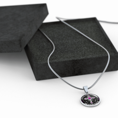 I Can Do All Things Through Christ - Silver Finished Circle Necklace - podprintz.com