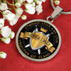 Son and Dad Through Thick and Thin - Silver Finished Circle Necklace (Father / Son) - podprintz.com