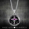 I Can Do All Things Through Christ - Silver Finished Circle Necklace - podprintz.com