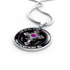 I Can Do All Things Through Christ - Silver Finished Circle Necklace - podprintz.com