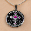 I Can Do All Things Through Christ - Silver Finished Circle Necklace - podprintz.com