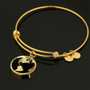 My World 18K Gold Finished Necklace or Bangle Bracelet - podprintz.com